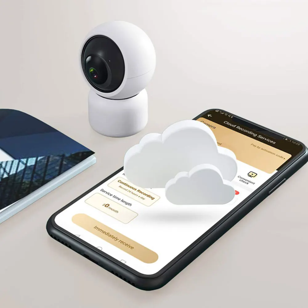 1080P HD WiFi ip-камера с поворотным зумом двухстороннее аудио уход за ребенком Amazon Alexa