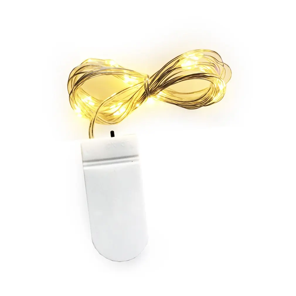 

Лидер продаж, Декоративная гирлянда из медной проволоки с 20 кнопками и батареей, романтическое уличное украшение для сада, светодиодные све...