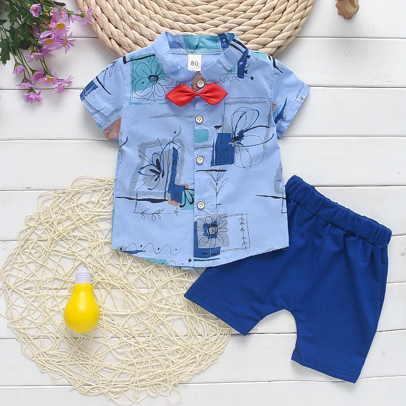 Футболка и штаны BibiCola для мальчиков летний комплект из 2 предметов спортивный