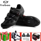 Кроссовки Tiebao мужскиеженские, дышащие, дорожная обувь для велоспорта, набор с педалью, самоблокирующиеся, черные