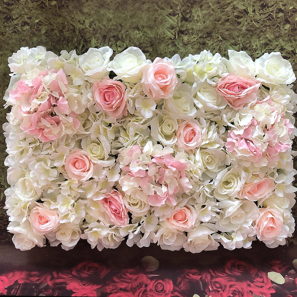 

Горячая распродажа 10 шт./лот белый розовый цветок стена свадебный фон