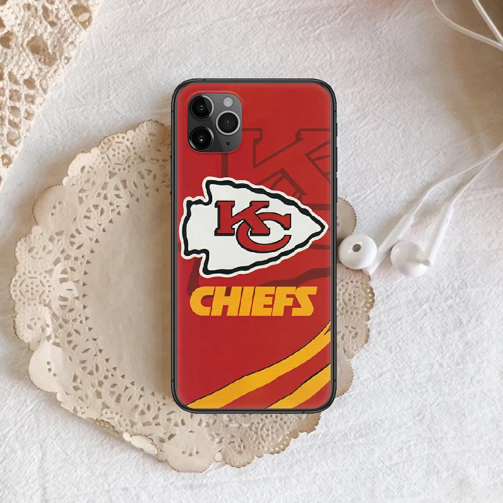 

Kansas Soccer City Chiefs Phone Case Cover Hull For iphone 5 5s se 2020 6 6s 7 8 12 mini plus X XS XR 11 PRO MAX black Bumper