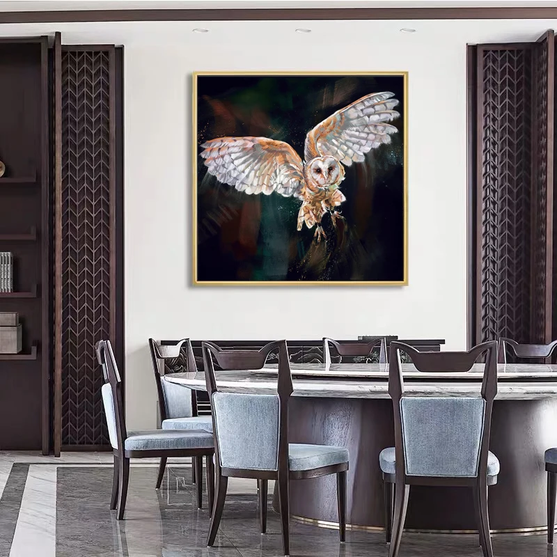 Плакат с изображением волшебных животных совы без рамки | Дом и сад