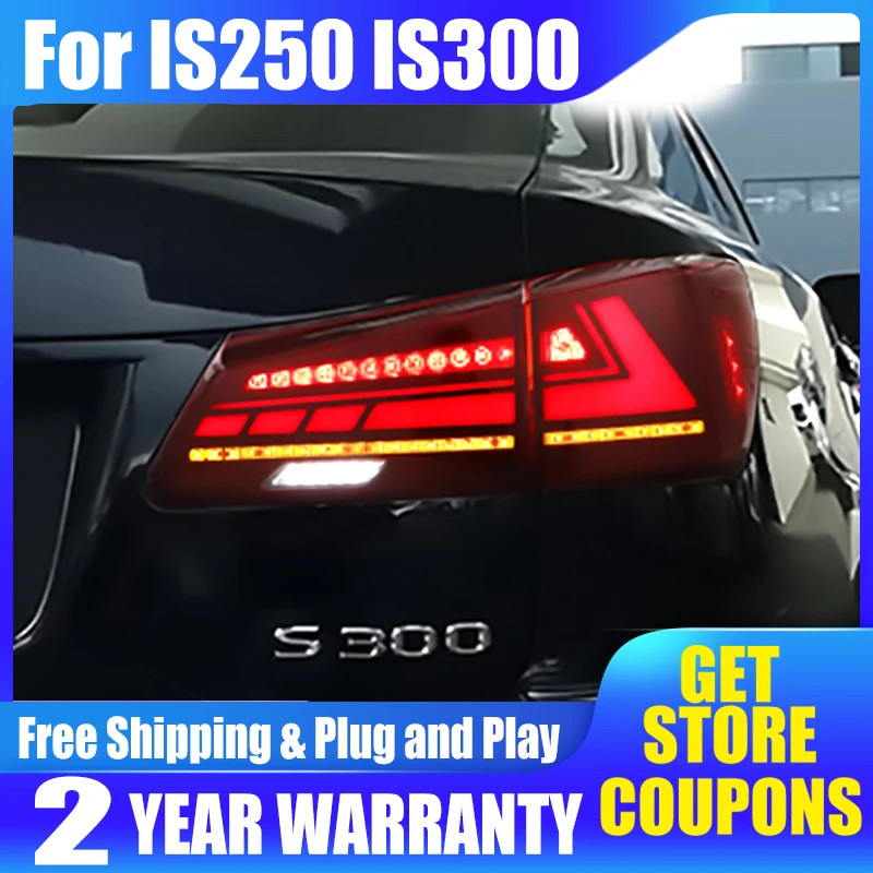 

Задние фонари для Lexus IS250 IS300 2006-2012 светодиодный задсветильник фонари, светодиодные ходовые огни, светодиодные динамические поворотники, све...