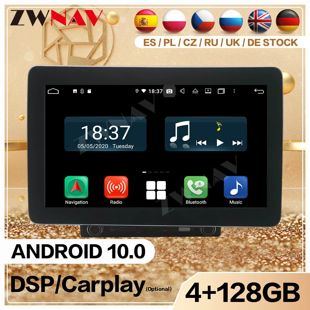 

10.1 Inch Android 10.0 Universal GPS Navigation Multimedia Radio Receiver Player Head Unit Auto Audio Stereo Wireless Charging