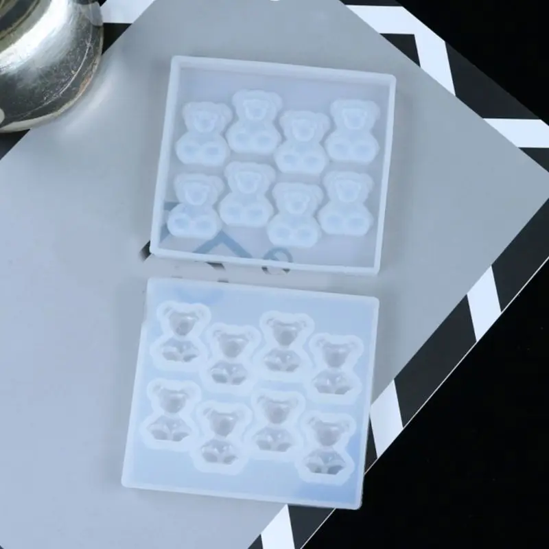 

Silicone Little Bears Mold DIY Jewelry Making Pendant Aromatherapy Plaster Mould