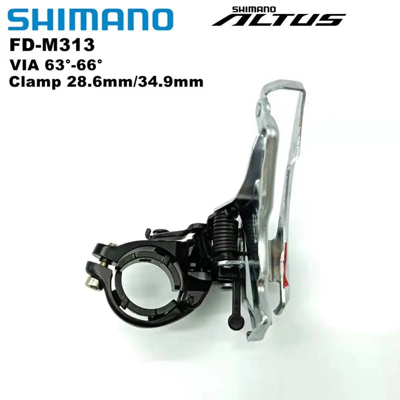 Передний переключатель передач Shimano Altus для велосипеда FD M313/M311 зажим 28 6 мм/31 8 мм/34 9