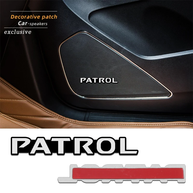 4 шт. 3D алюминиевый динамик стерео значок эмблема наклейка для Nissan Patrol Y60 Y61 Y62