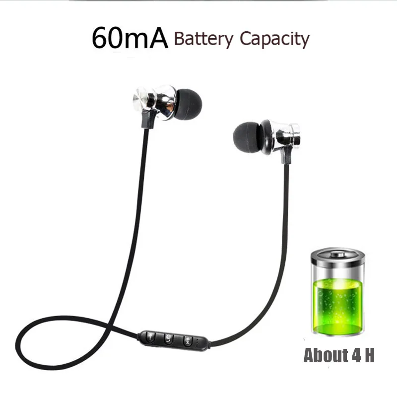 NATTHSWE магнитные беспроводные bluetooth наушники XT11 музыка спорт громкой связи с