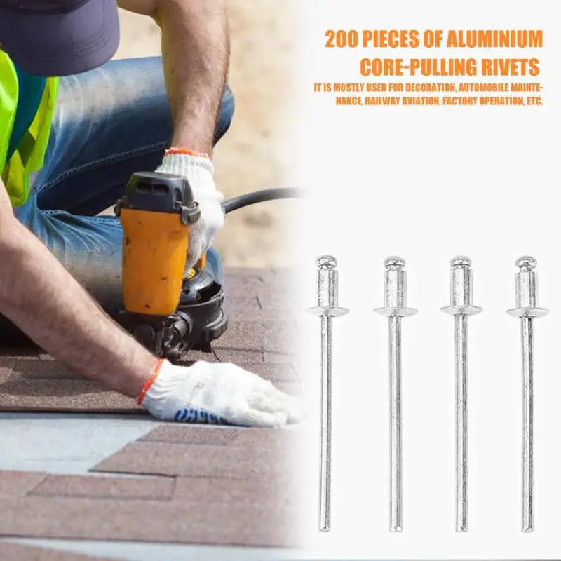 200 шт. износостойкие заклепки для штор железной дороги|Детали инструментов| |