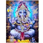 Вышивка 5D сделай сам, алмазная вышивка, картина Ganesha, украшение для дома, квадратнаякруглая мозаика, картина ручной работы, настенное искусство, подарок