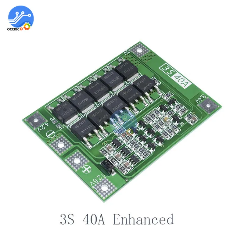 Плата зарядного устройства для литиевых батарей BMS 3S 4S 6S 8A 25A 30A 40A 60A 18650