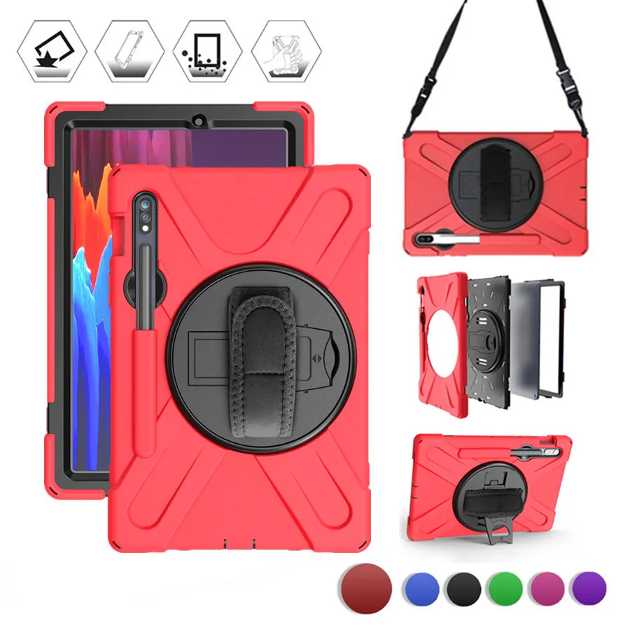Чехол для tab s7 11 дюймов прочный ударопрочный с поворотом на 360 градусов|Чехлы
