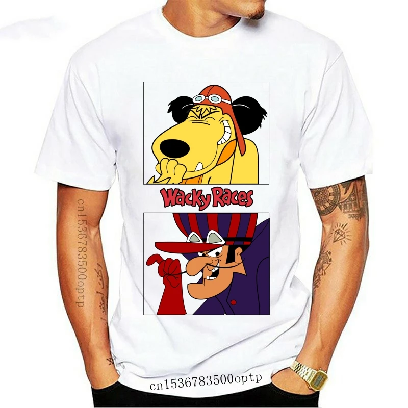 

New Cartoon Wacky Races V3 Muttley Dick Tv Series T Shirt (Black) All Sizes S-3Xl Free Shipping Tops Tee Shirt