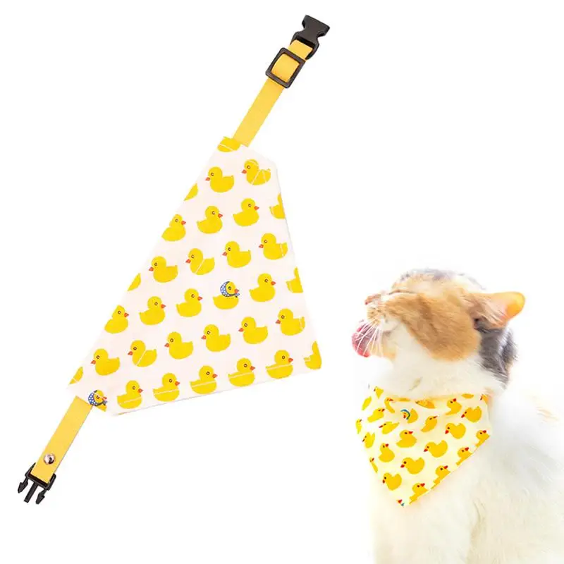

1 Piece Pet Cat Collars Slobber Towel Adjustable Cute Kitten Puppy Scarf Fashion Cats Bandana Collar Pet Cat Accessories