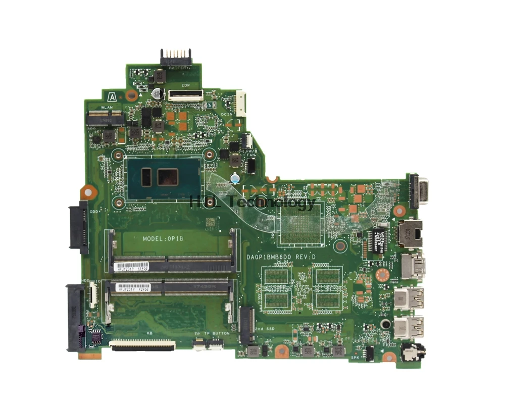 

Материнская плата для ноутбука HP 240 G6 14-BS 925423-601 925423-001 аккумулятор большой емкости DA0P1BMB6D0 SR2UW i3-6006U Процессор материнская плата