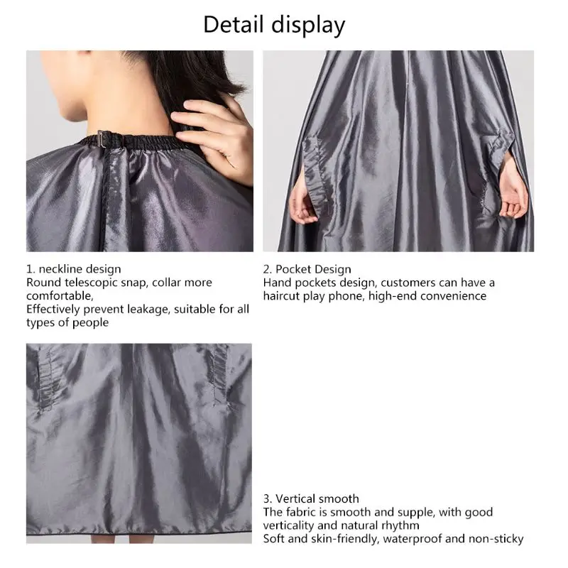 

Hot Salon Retractable Hairdresser Cape Barber Breathable Cutting Capes Haircut Anti-static Hair Wraps Aprons Hair Cuts Clothes