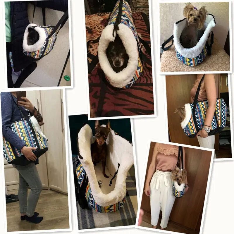 Сумка переноска для домашних животных теплый флисовый рюкзак собак и кошек сумка