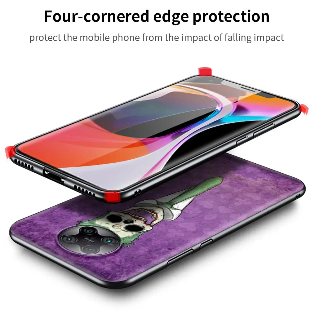

Clown Mask Shockproof Cover for Xiaomi Mi 9T 9 10 CC9E 8 Note 10 Pro Lite Poco F1 X2 F2 M2 Phone Soft Case Shell