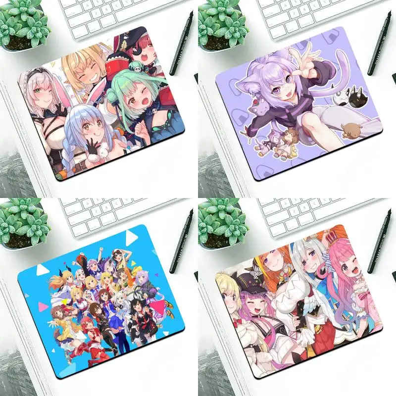 

FHNBLJ Sexy Cartoon Hololive Laptop Gaming Mice Mousepad Small Pads Rubber Mouse Mat MousePad Desk Gaming Mousepad Cup Mat