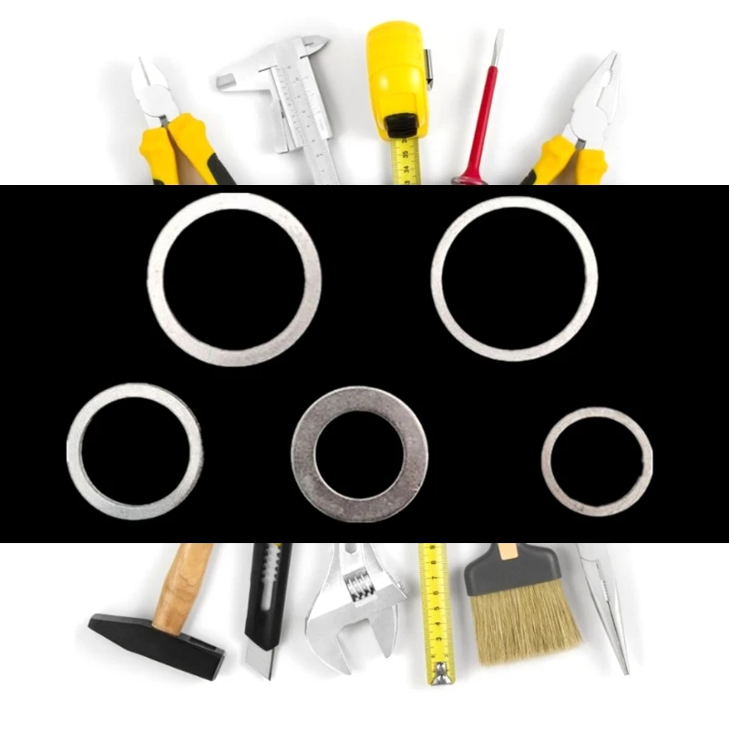 

5pcs 20/25.4/25.4/30/32mm Circular Saw Blade Reducing Rings Conversion Ring Cutting Disc Woodworking Tools