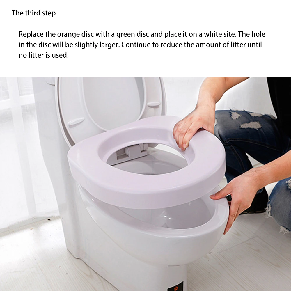 

Plastic Cat Toilet Training Kit Litter Box Puppy Cat Litter Mat Cat Toilet Trainer Toilet Pet Cleaning Cat Training Product