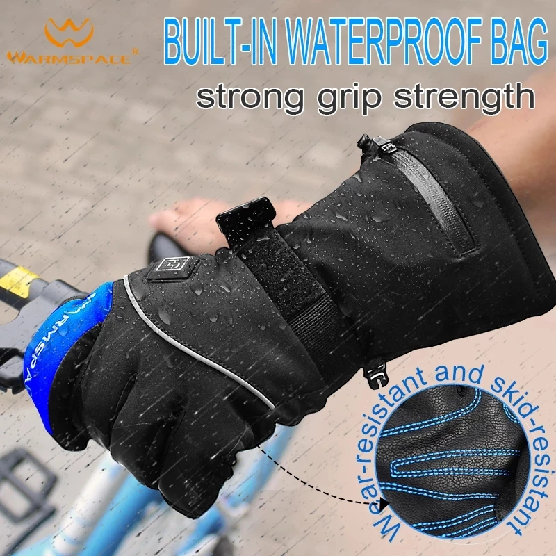 Новинка 2021 перчатки с электрическим перезаряжаемым подогревом зимние литиевым