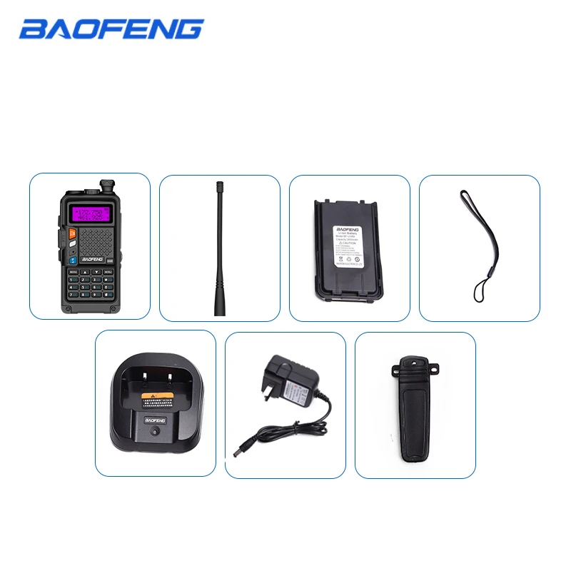 

Professional BF-R9 High Quality Walkie Talkie BF 8W High Power dual band 136-174/400-520mhz USB directly charger two way radio