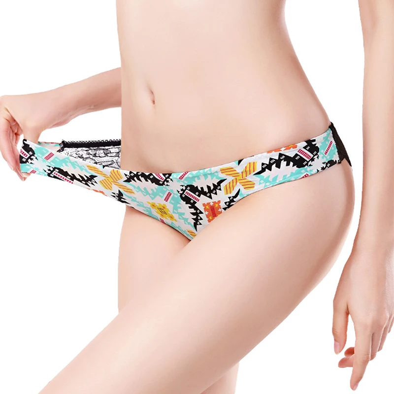 Комплект из 3 предметов с леопардовым принтом трусики для женщин Соблазнительные