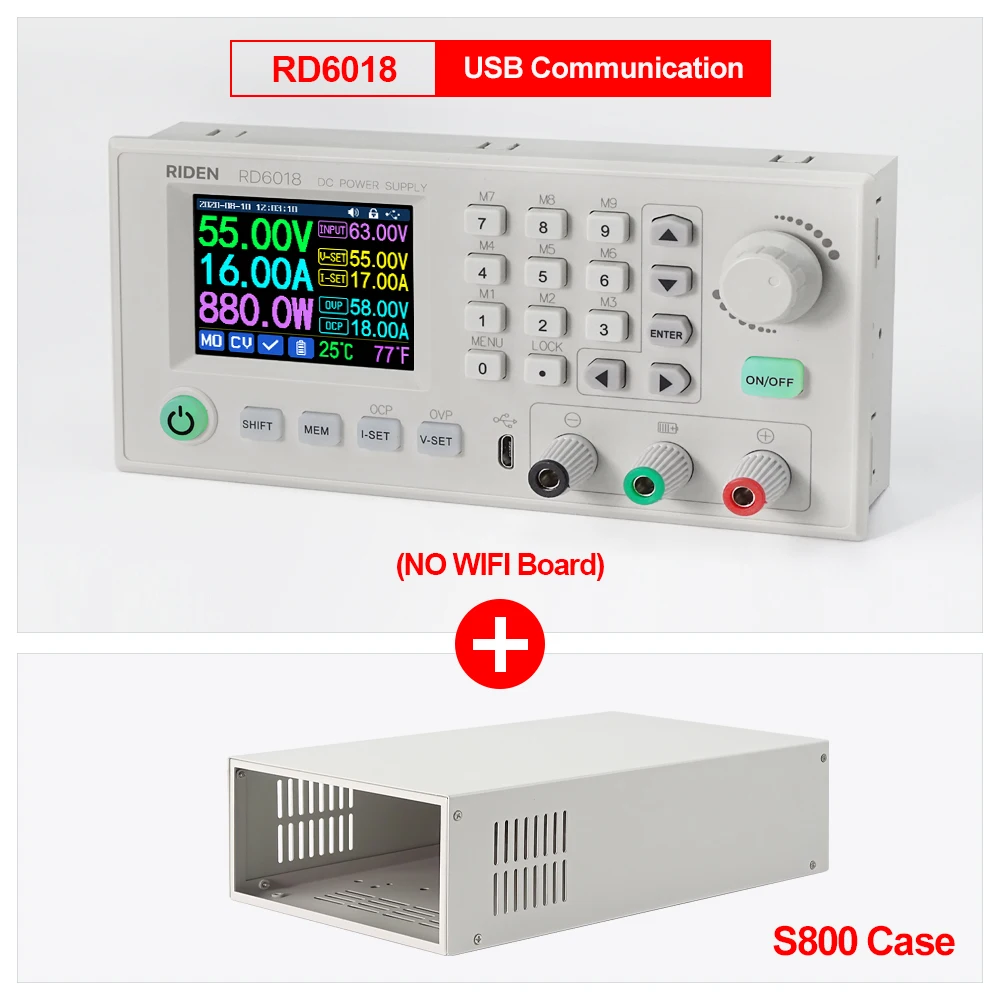 Понижающий модуль питания RD6018 RD6018W USB Wi-Fi DC-DC напряжения понижающий