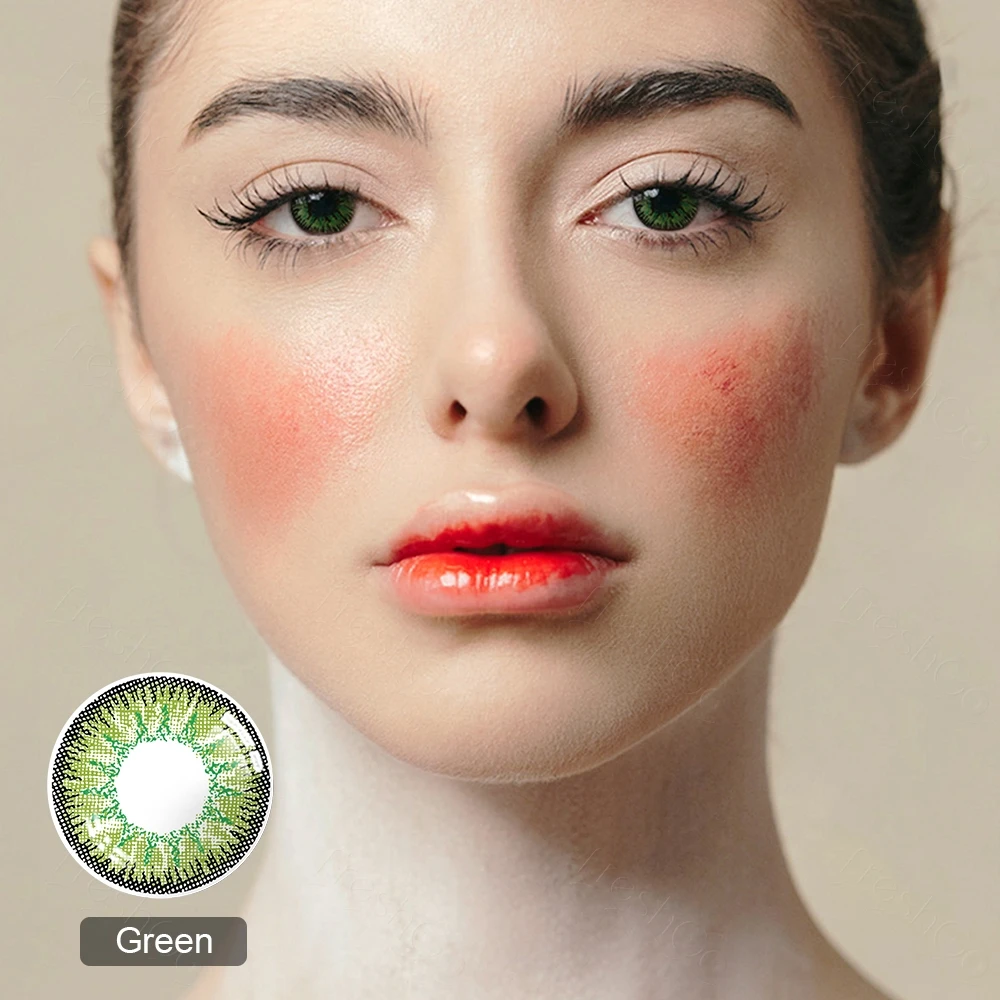 Цветные контактные линзы 1 пара оптические по рецепту ЕЭС цветные ed с диоптриями