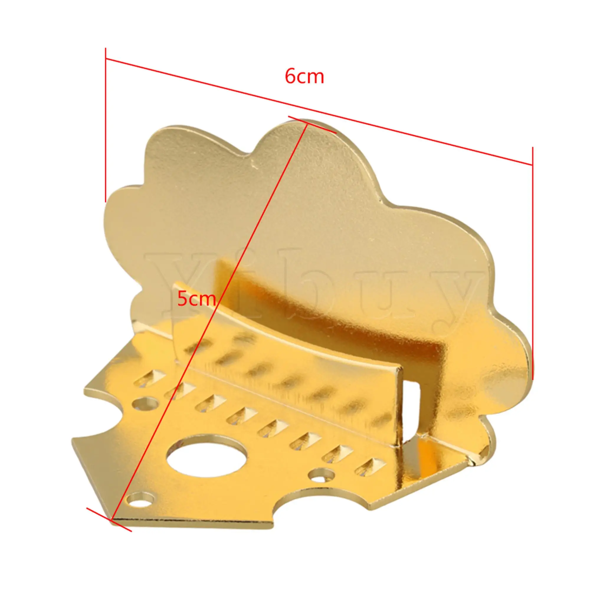 Yibuy 60 x 35mm Gold Zinc Alloy Mandolin Tailpiece Parts for 8 String Guitar | Спорт и развлечения