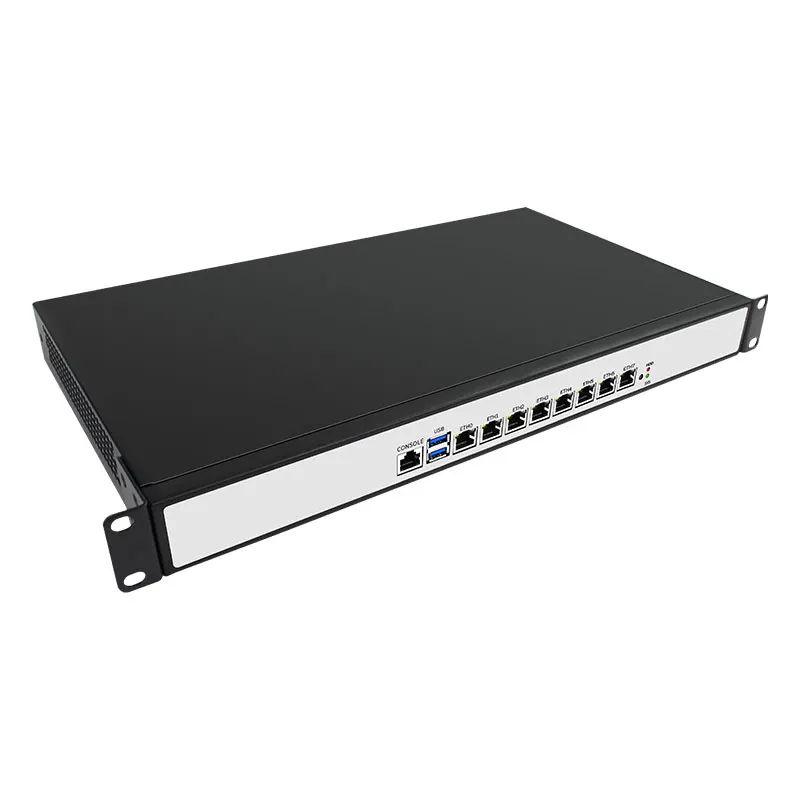 Intel Core I3 6100 H170 4 Гб 64 8LAN 2USB 1COM брандмауэр pfsense Mini PC 1U minicomputer Rack type softing | Компьютеры и