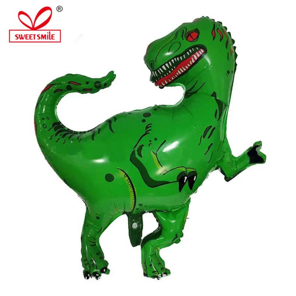 Фольгированные воздушные шары в виде динозавра для детского праздника гелиевые