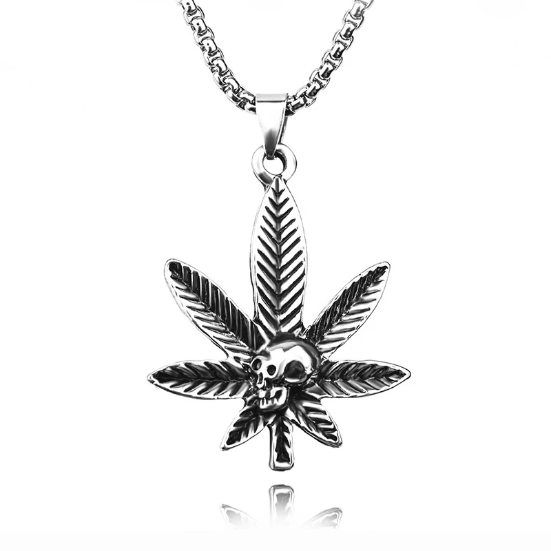 Ожерелье мужское в стиле хип-хоп модное ювелирное изделие серебряного цвета с