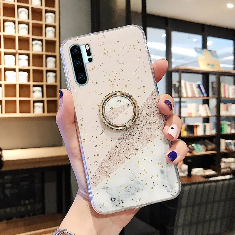 LOVECOM Geometric Splice Phone Case With Ring Holder For Samsung Note 10 9 Pro S9 S10 Plus A7 A8 2018 Soft Epoxy Cover | Мобильные