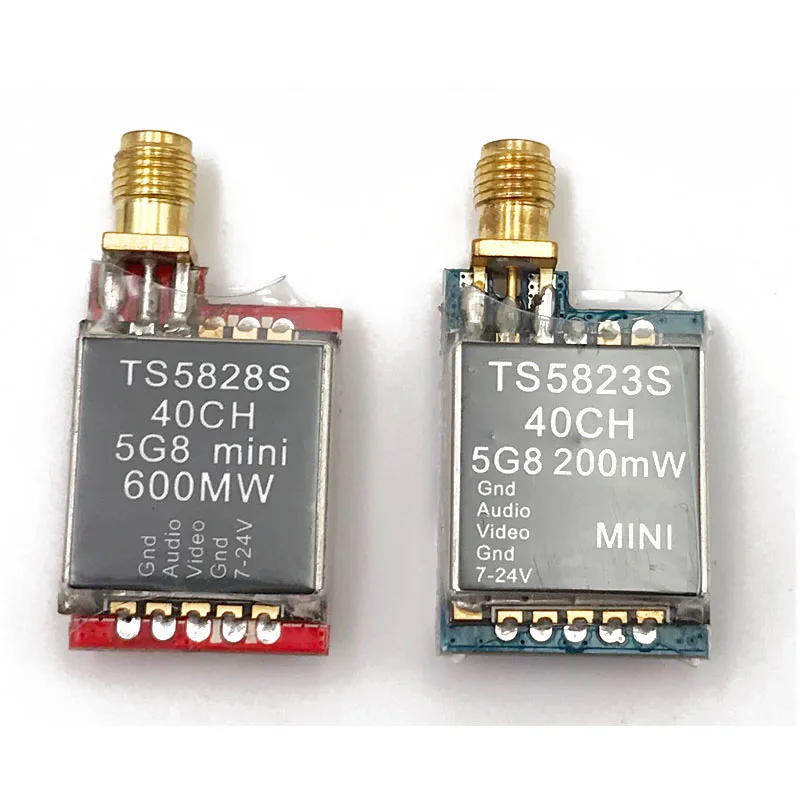 Готов к использованию 5 8G набор FPV 600 мВт видеопередатчик TS5828 / mini CMOS 1200TVL камера с
