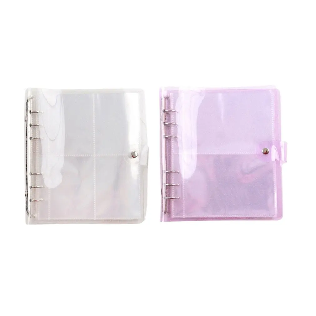 

Pockets PVC Portable Photo Album Jelly Color Album For Mini Name Card Album Photos Waterproof Photo Album