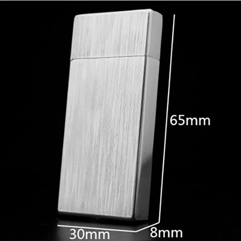 Ультратонкая бензиновая Зажигалка Free Fire кремневая металлическая керосиновая