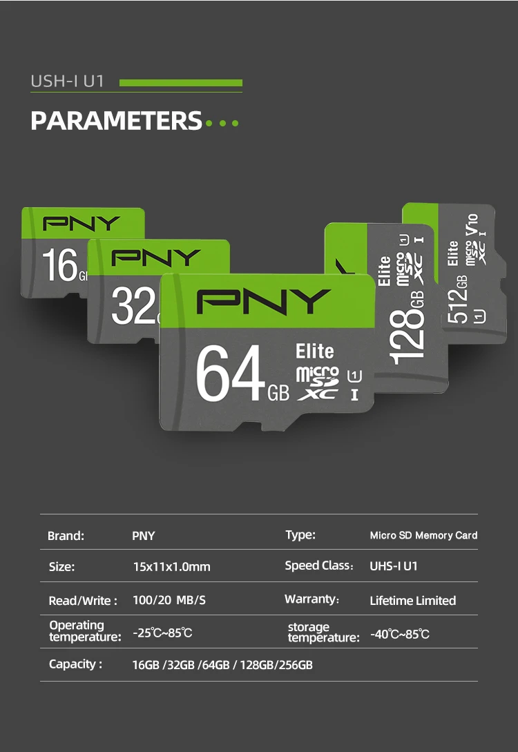 Pny Micro Sd карта 256 ГБ Оригинальная карта памяти флэш-карта 64 Гб 128 ГБ 256 ГБ новая карта tахографа tf-карта tartjeta Micro Sd класс 10