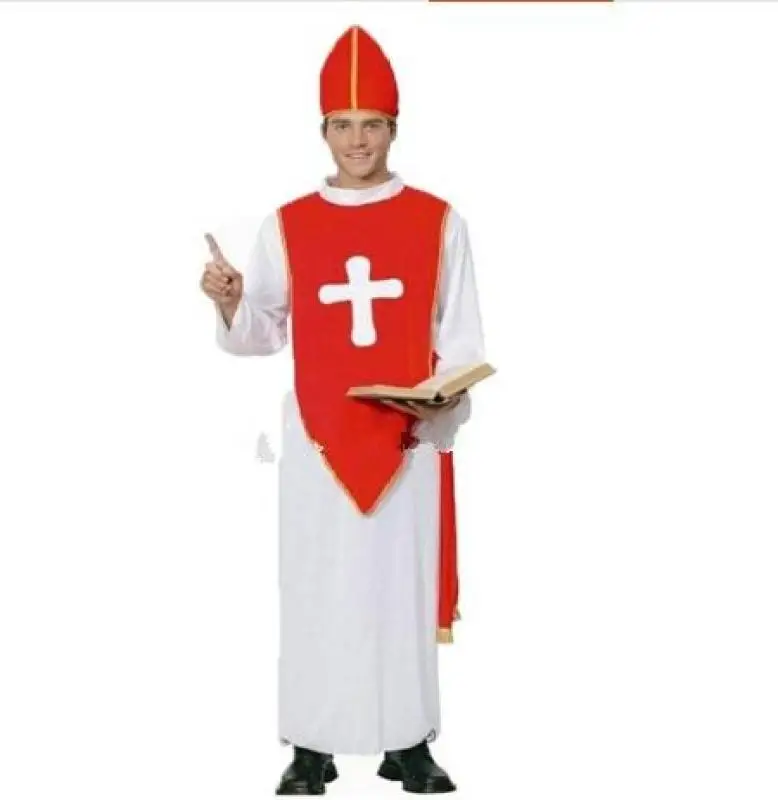 Костюм для взрослых костюмы на Хэллоуин Мужской наряд папы одежда миссионера