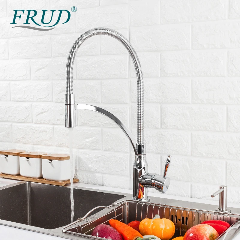 Кухонный Смеситель FRUD поворотный кран для горячей и холодной воды на