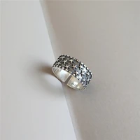 ring vintage star fashion adjustable silver plated jewellery gift girls womens