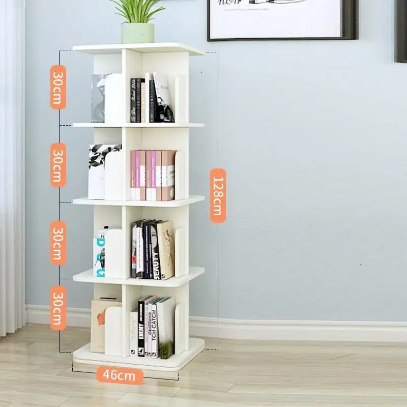 

Kid Bookshelf Dekoration Libreria Estanteria Ladder Wood Rotate Rotatable Librero Home Furniture Modern Bookcase Book Shelf Case