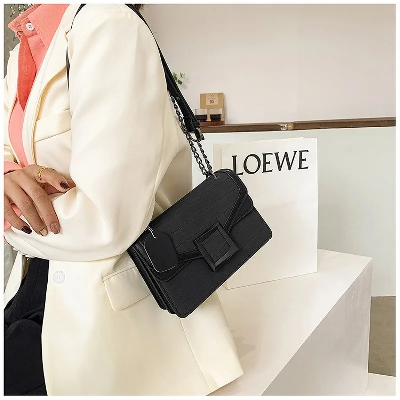 

High sense small bag women's 2020 autumn and winter new trendy fashion all-match oblique shoulder bag ladies small square bag