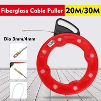2030m fiberglass fish tape reel puller flexible nylon conduit conduit ducting rodder pulling wire cable 4 0mm