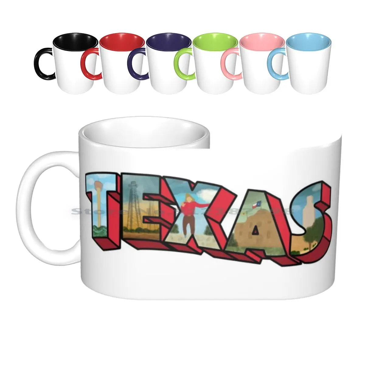 Mug Texas Fort Worth Dallas Highland Park Austin Houston Gre