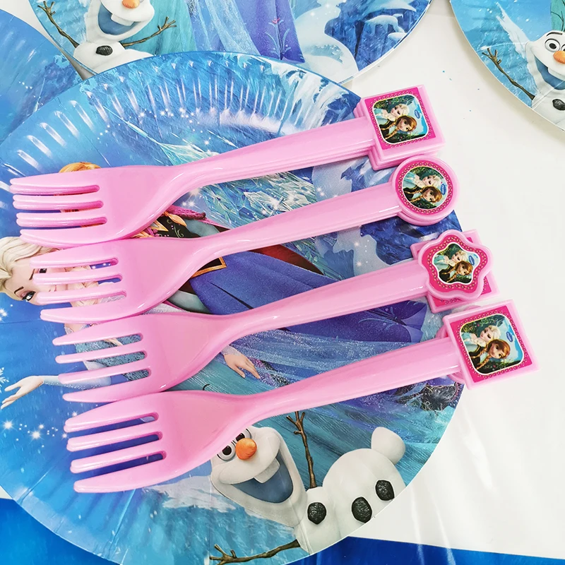 Одноразовая посуда для вечеринки Холодное сердце скатерть тарелка вилка-змея