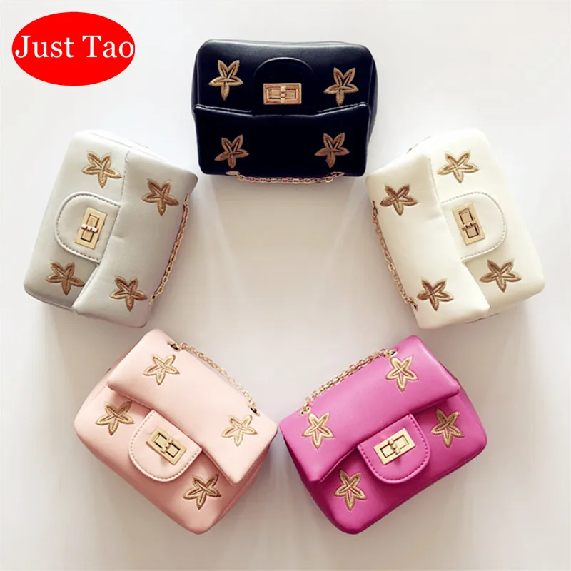 

Just Tao! New Gift Childrens Baby girls Small Star Purse Toddlers MIni Coin Purse Little Kid Fashion Bags New Year gift JT007
