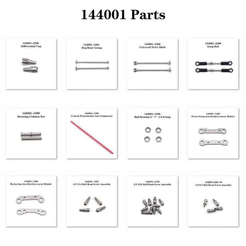 wltoys 144001 запчасти для радиоуправл